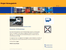 Tablet Screenshot of klingler-fahrzeugtechnik.de